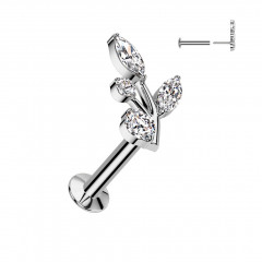 Piercing do brady s vetvičkou - PUSH IN labreta