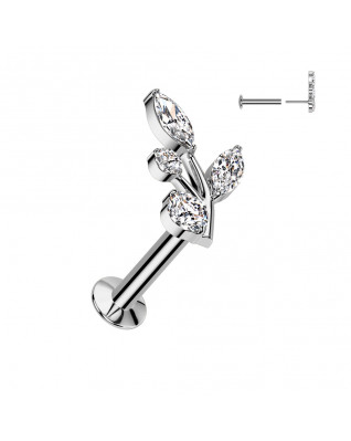 Piercing do brady s vetvičkou - PUSH IN labreta