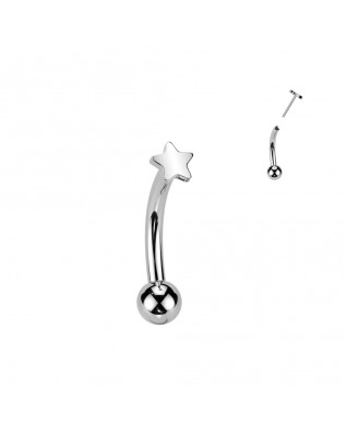 PUSH IN piercing k do obočia TITAN, 1,2 x 8 mm