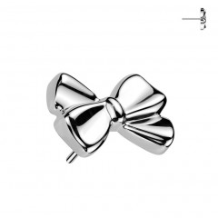 Ozdobná časť k PUSH IN piercingu TITAN, mašlička