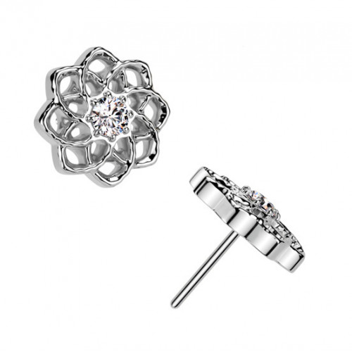 Ozdobná časť k PUSH IN piercingu TITAN, kvetina