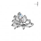 Ozdobná časť k PUSH IN piercingu TITAN, lotosový kvet