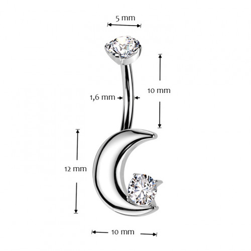 Piercing do pupku - TITAN