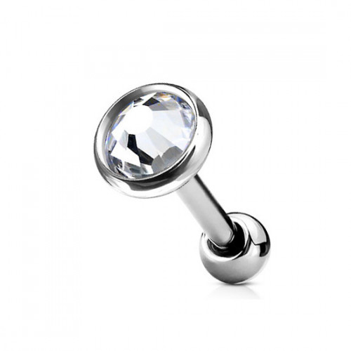 Cartilage piercing do ucha, číry kameň 4 mm