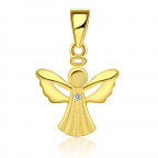 Pozlátený strieborný prívesok anjelik