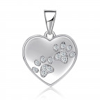 Strieborný prívesok srdiečko