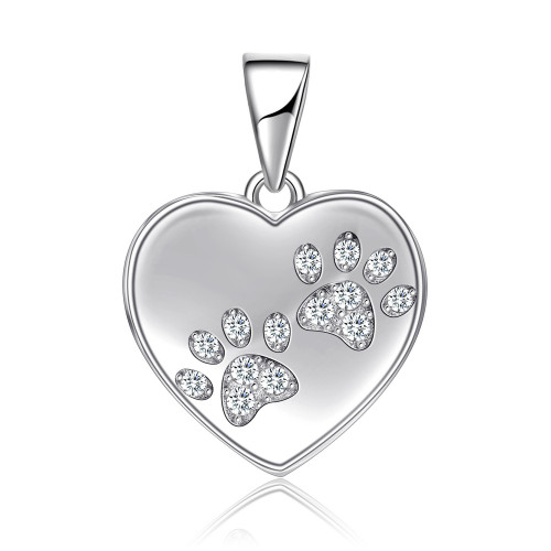 Strieborný prívesok srdiečko