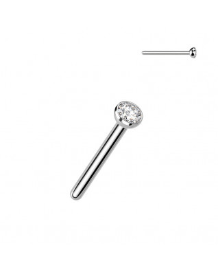 Kamienok k PUSH IN piercing do nosa TITAN