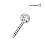 Kamienok k PUSH IN piercing do nosa TITAN