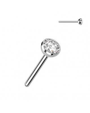 Kamienok k PUSH IN piercing do nosa TITAN