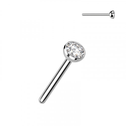 Kamienok k PUSH IN piercing do nosa TITAN