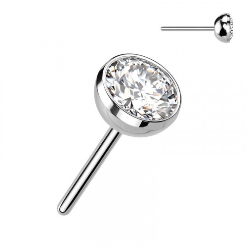 Kamienok k PUSH IN piercing do nosa TITAN