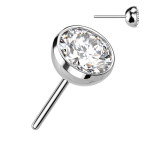 Kamienok k PUSH IN piercing do nosa TITAN