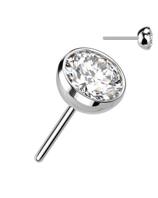 Kamienok k PUSH IN piercing do nosa TITAN