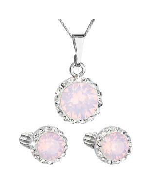 Sada šperkov s kryštálmi Swarovski náušnice, retiazka a prívesok