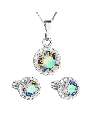 Sada šperkov s kryštálmi Swarovski náušnice, retiazka a prívesok