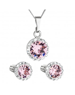 Sada šperkov s kryštálmi Swarovski náušnice, retiazka a prívesok