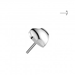 Ozdobná časť k PUSH IN piercingu TITAN, srdiečko
