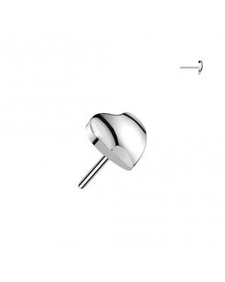 Ozdobná časť k PUSH IN piercingu TITAN, srdiečko