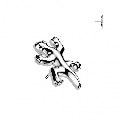 Ozdobná časť k PUSH IN piercingu TITAN, jašterica