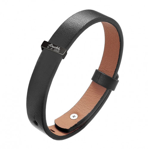 Personalizovaný pánsky kožený náramok