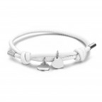 Biely náramok so srdiečkami