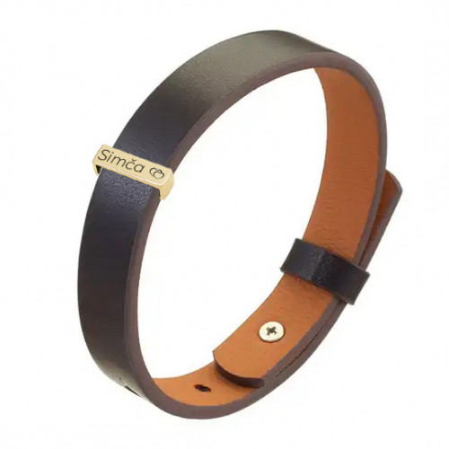 Personalizovaný pánsky kožený náramok