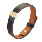 Personalizovaný pánsky kožený náramok