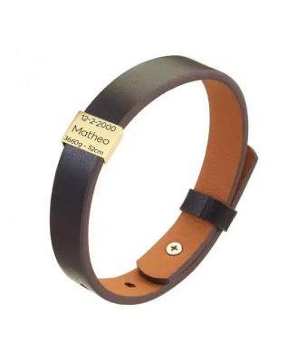 Personalizovaný pánsky kožený náramok