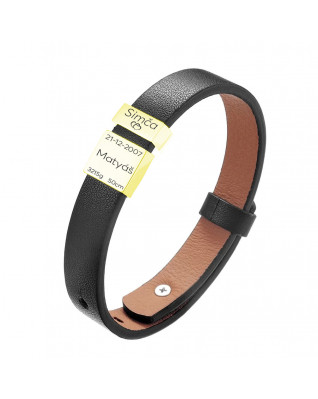 Personalizovaný pánsky kožený náramok