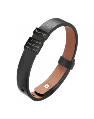 Personalizovaný pánsky kožený náramok