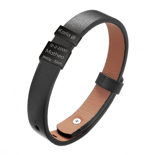 Personalizovaný pánsky kožený náramok