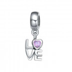 Strieborný prívesok korálik na náramok