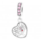 Strieborný prívesok korálik na náramok