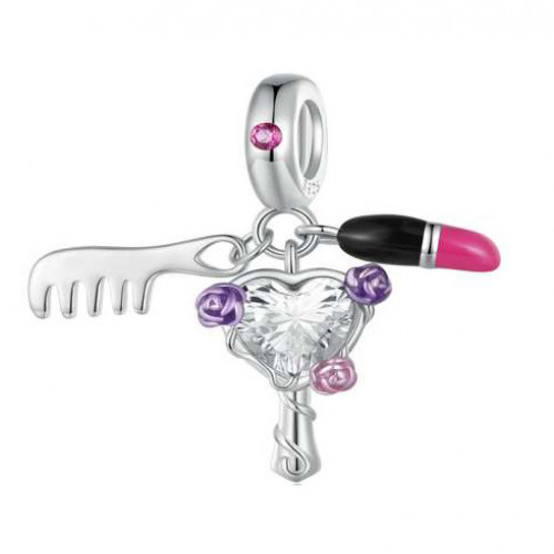 Strieborný prívesok korálik na náramok