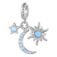 Strieborný prívesok korálik na náramok