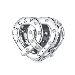 Strieborný prívesok korálik na náramok