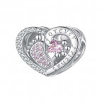 Strieborný prívesok korálik na náramok