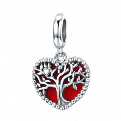 Strieborný prívesok korálik strom života