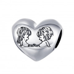 Strieborný prívesok korálik na náramok