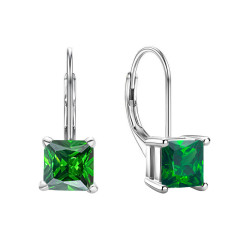 Strieborné náušnice so zirkónom