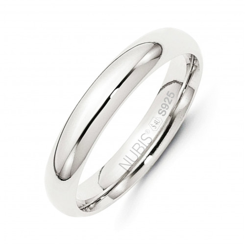 NB101-4 Strieborný snubný prsteň šírka 4 mm