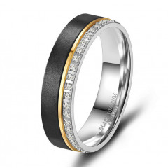 Dámsky snubný prsteň BLACK TITANIUM