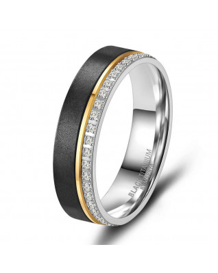 Dámsky snubný prsteň BLACK TITANIUM