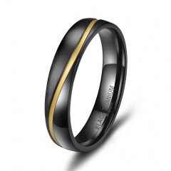 Pánsky snubný prsteň BLACK TITANIUM