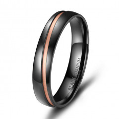 Pánsky snubný prsteň BLACK TITANIUM