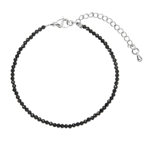 Náramok s pravými black spinel kamene