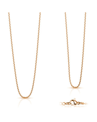 Pozlátená oceľová retiazka, hr. 1,5 mm