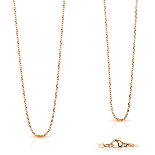 Pozlátená oceľová retiazka, hr. 1,5 mm