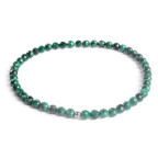 Minerálny náramok prírodný Malachit a striebro AG925